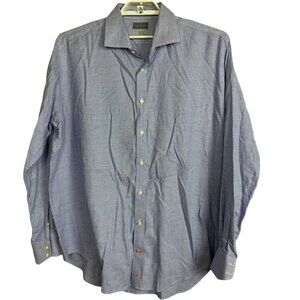Thomas Dean Geometric Long Sleeve‎ Shirt